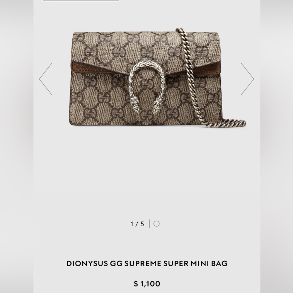 Dionysus GG Supreme super mini bag.